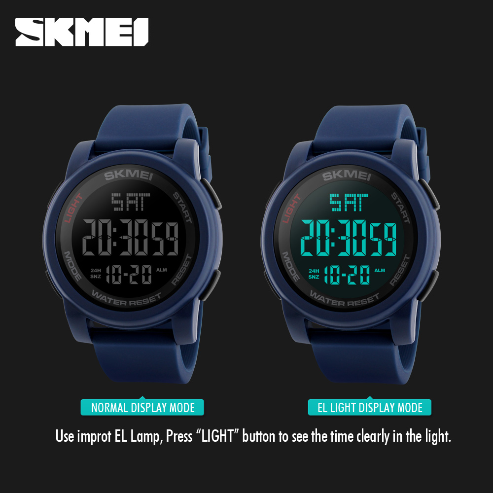 Relojes Skmei 1257 Watch Factory China Relgio Silicone Sports Watches Electronic Digital Waterproof Watches Men Wrist