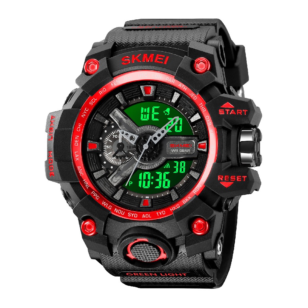 Skmei 2396 new arrival China men digital watch stylish PU strap water resist Multifunction low moq business reloj watch