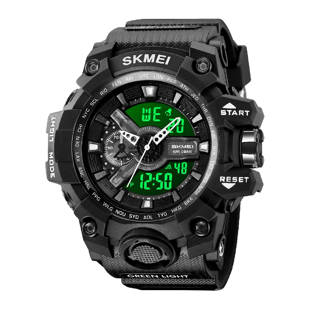 SKMEI 2396 New Design Fashion Reloj Outdoor Dual Time Sport Watches for Men LED Lights