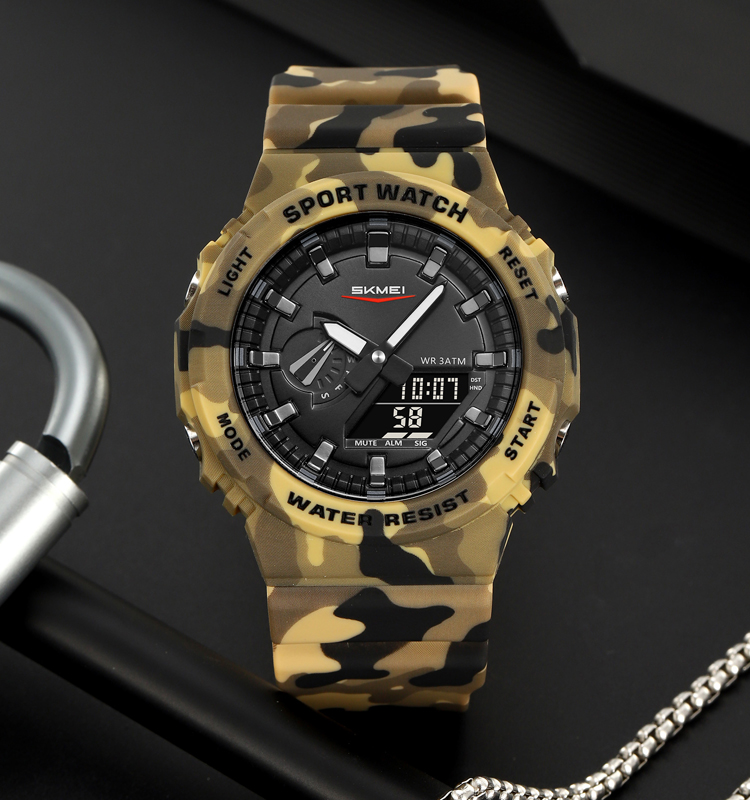 SKMEI 2351 New desert camo casual multifunction wrist men's digital watch electronic most popular watches for teens