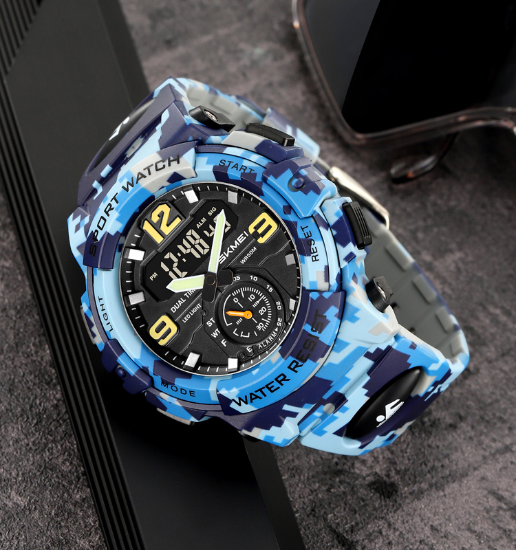 SKMEI 2341 Christmas day gift 2024 famous brand new design sport digital watch for men 5atm waterproof analog