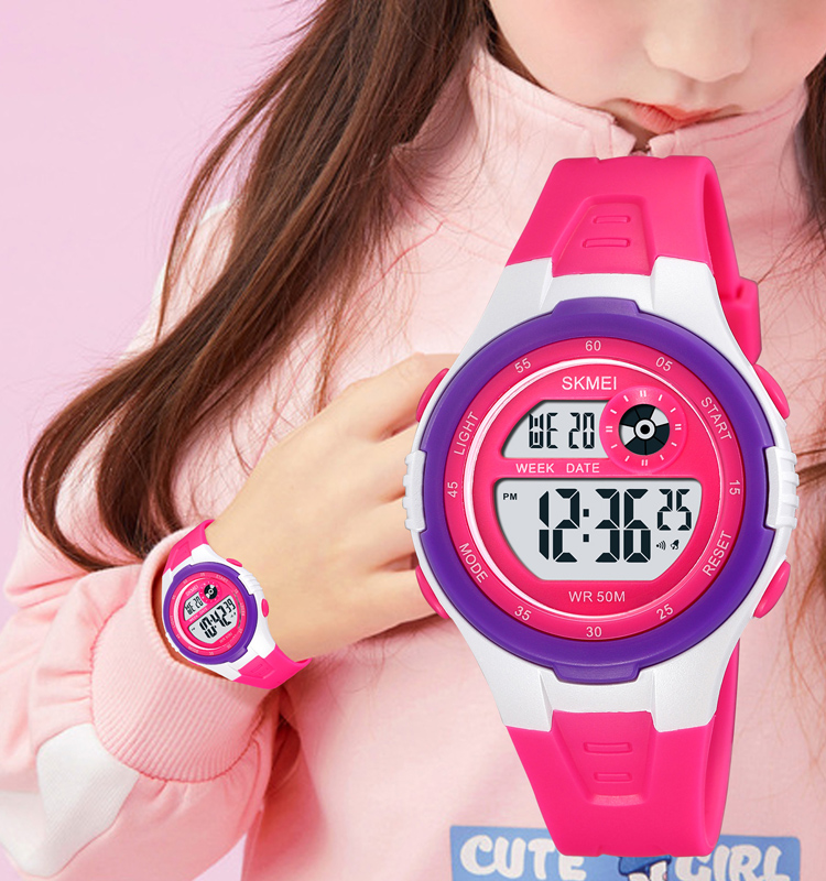 SKMEI 2280 Fancy Wrist Watches Waterproof Gift Kids Digital Rainbow Watch