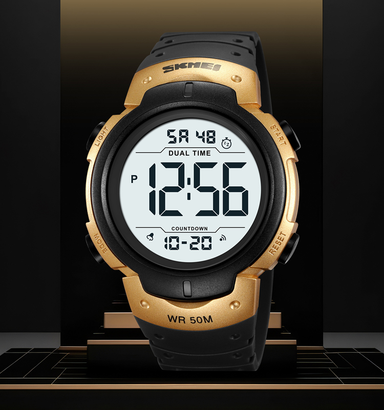 SKMEI 2304 Reloj skmei hombre 2time lcd digital watch 50m waterproof men's watch against water militar for men