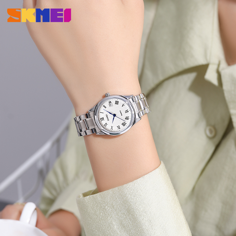 SKMEI 2178 name brand wholesale oem women watches luxury set gold custom quartz watches stainless steel for ladies