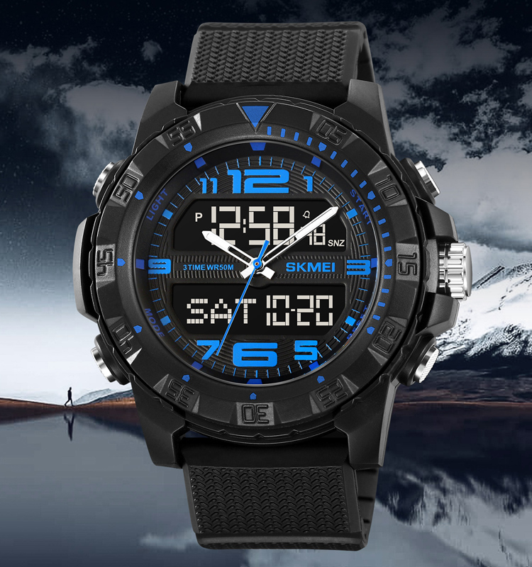 SKMEI 2162 Original factory odm electronic SKMEI 2162 relojes digital watch analog custom logo men for sport low MOQ