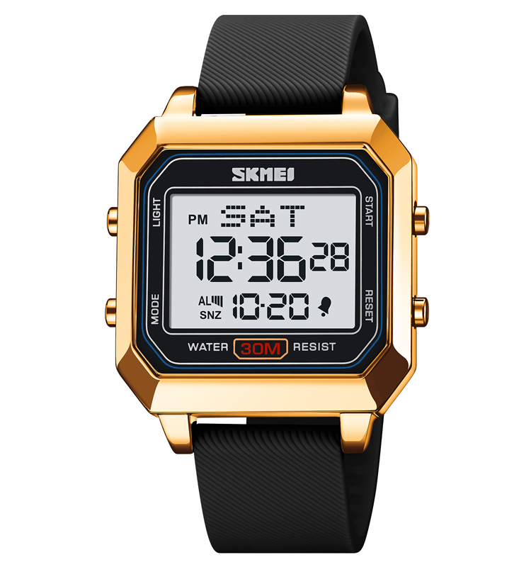 SKMEI 2150 bright color orange digital watch retro waterproof sport chrono watch square fashion men watch high quality Relogio