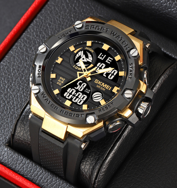 SKMEI 2119 Wholesale Custom Luxury Reloj Para Hombre Analog Digital Watch Men Chronograph Sport Analogue 5ATM Sport Wristwatches