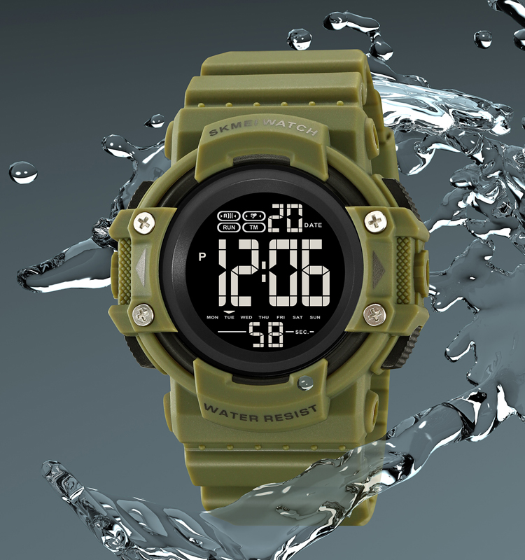 SKMEI 2195 sport relojes hombr al por mayor men watch digital watch mens waterproof wrist hand clock camou digital plastic watch