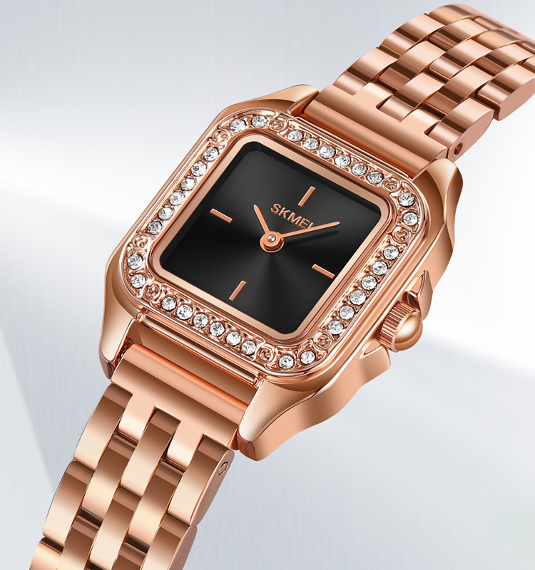 SKMEI 2181 versatile Quartz Watches Ladies Watch Women Gold Plated Diamond luxury watches Fashion Jewelry