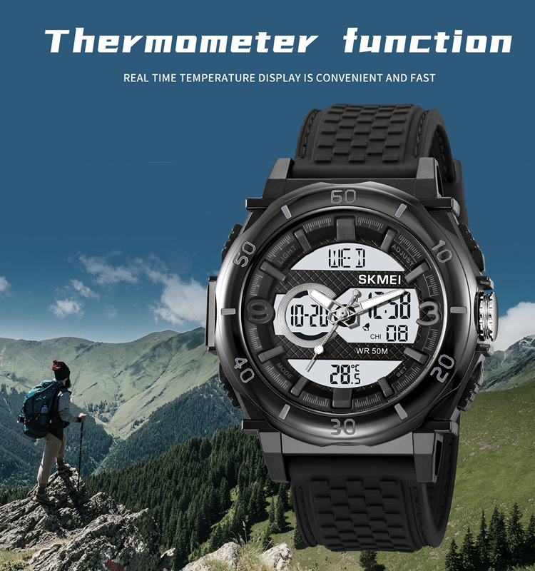 Skmei 2098 Temperature Outdoor Skmei Unisex Sport Watches Plastic Waterproof Watches Best Analog Digital Watch