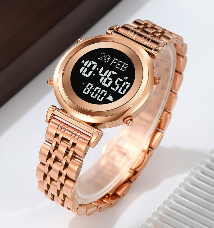 SKMEI 2139 muslim azan clock watch montre homme luxury men best digital qibla watch for islamic Excellent quality