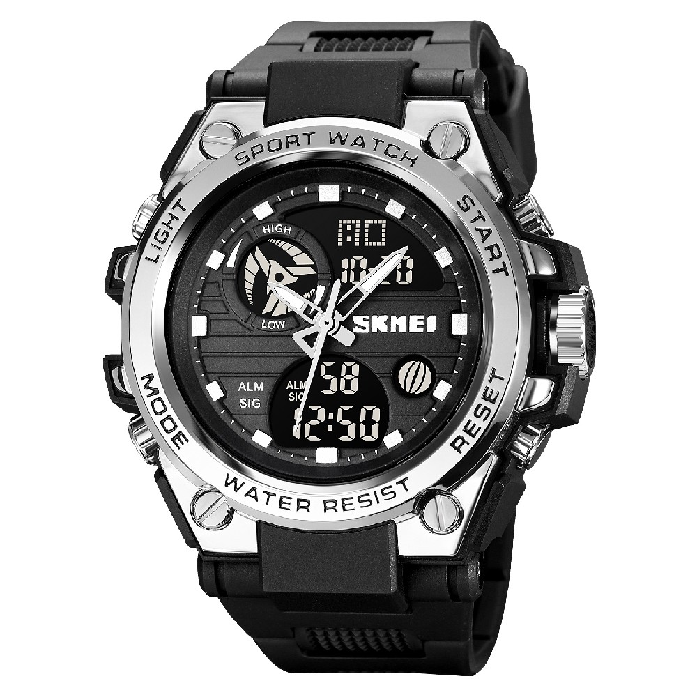 Premium Quality Stainless Steel Back 50m Water Resistant Analog Digital Watch Sport Men Reloj SKMEI 2031